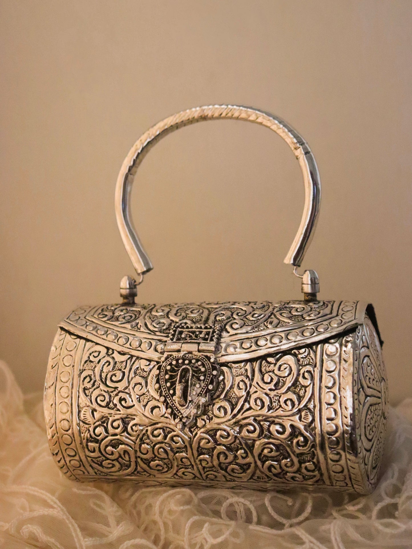 Anouka Metal Clutch Bag